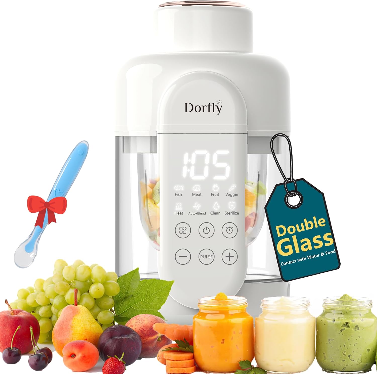 Baby Food Maker And Steamer - 9-in-1 Baby Food Maker: Glass Steamer