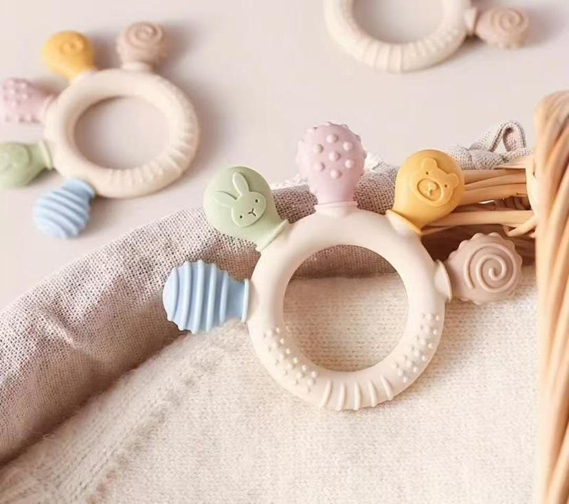 Baby Food Eating - Baby Palm Silicone Toothpaste Bracelet Grinding
