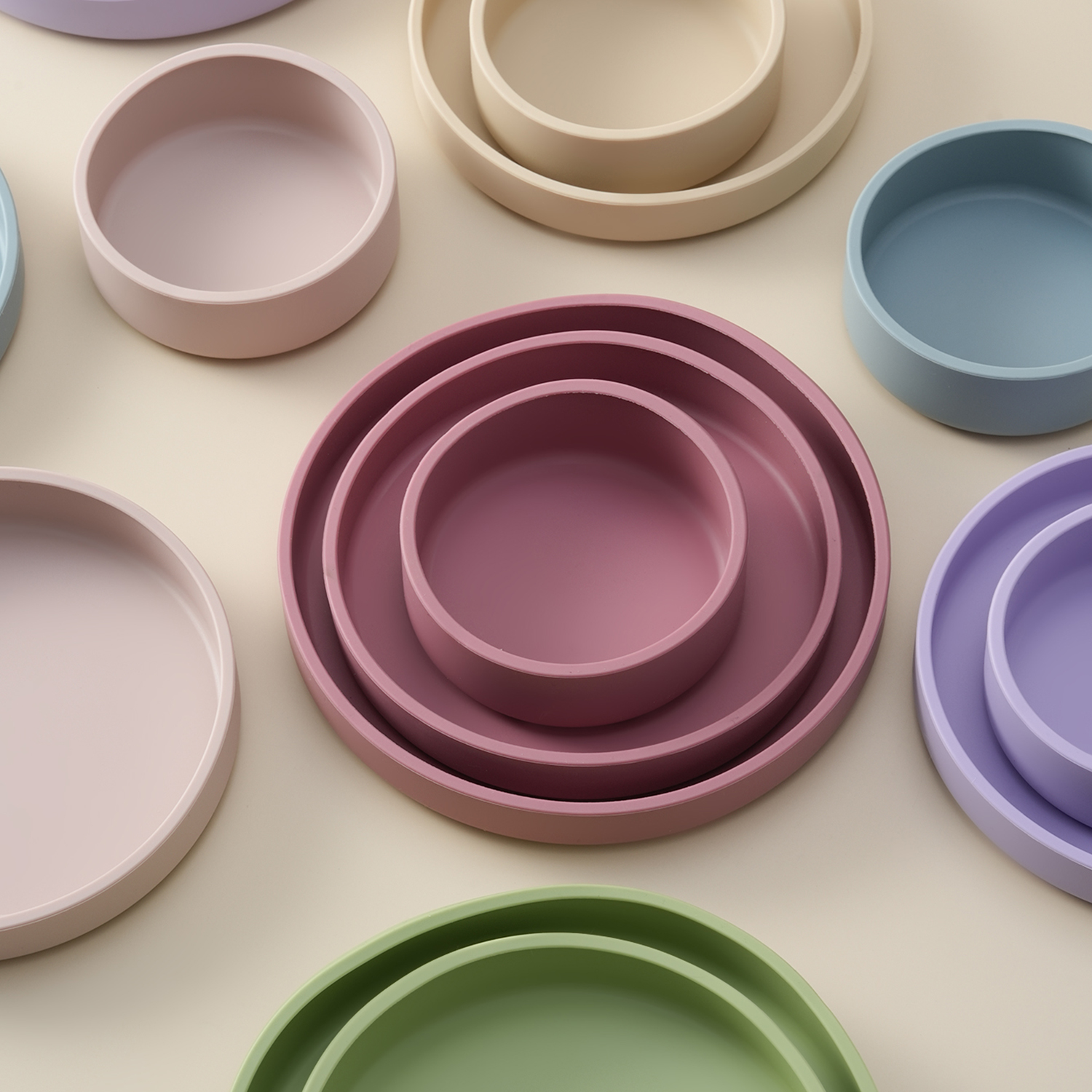 Baby Food Weaning - Color Kids 3pcs Baby Tableware And