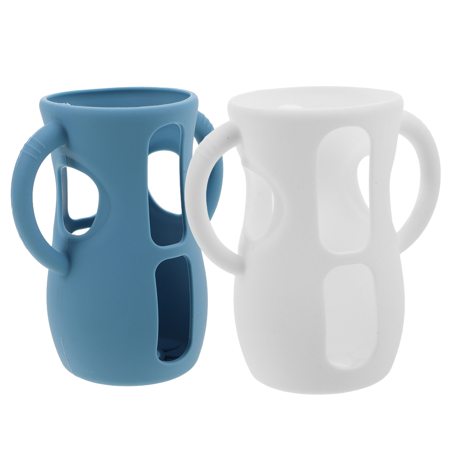 Baby Food Bottle - 2Pcs Silicone Feeding Bottle Sleeve Baby
