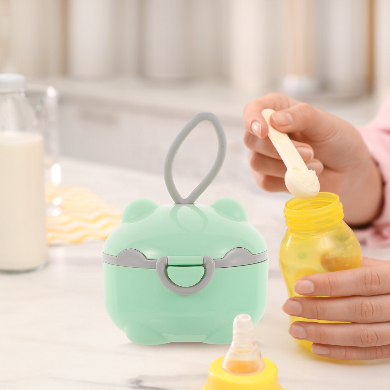Snack Container Travel - Portable Infant Formula Storage Container Large