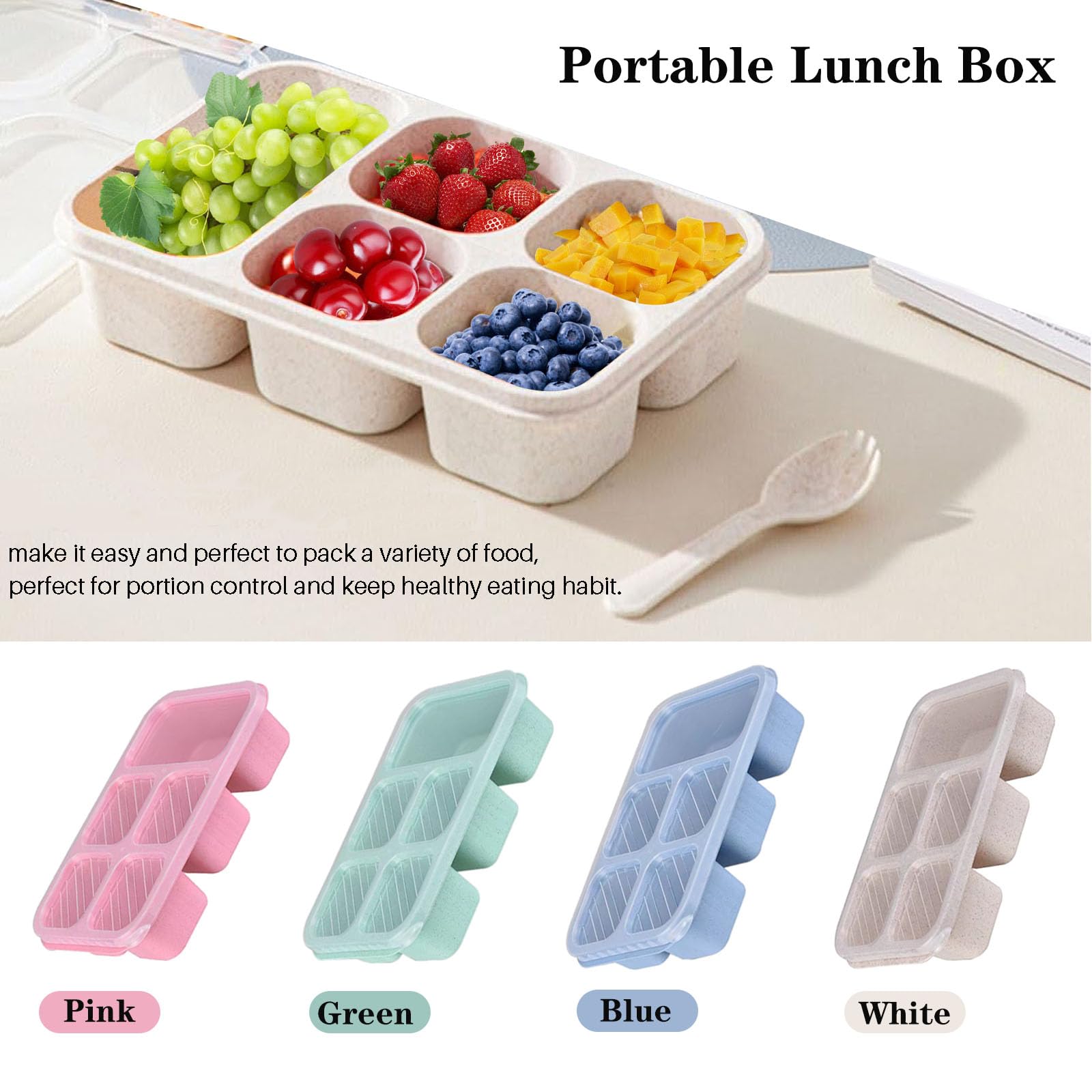 1PC, bento lunch box, suitable - Snack Container Travel avis et prix