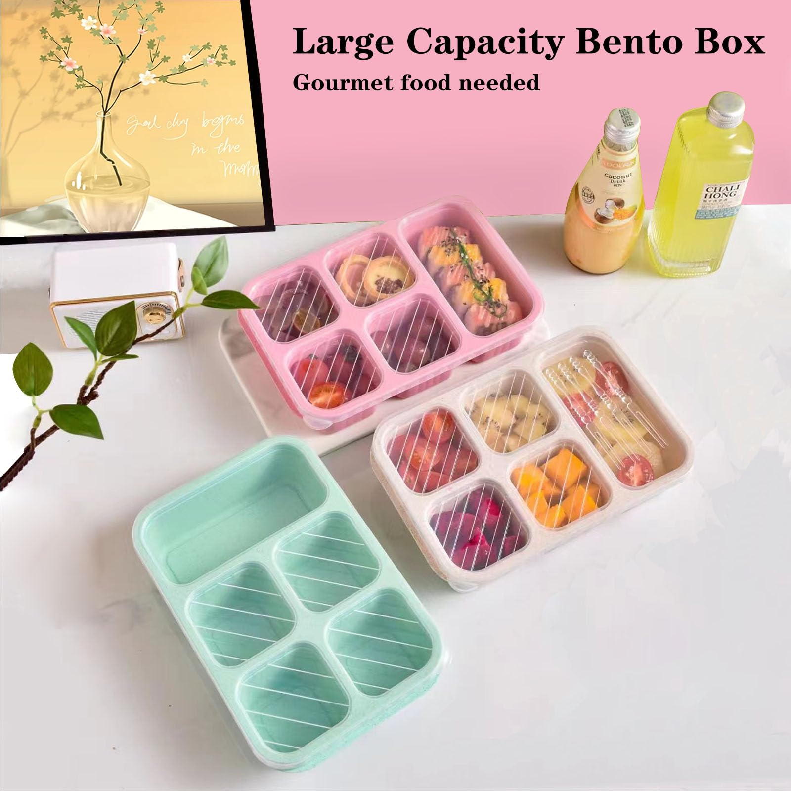 1PC, bento lunch box, suitable - Snack Container Travel avis et prix