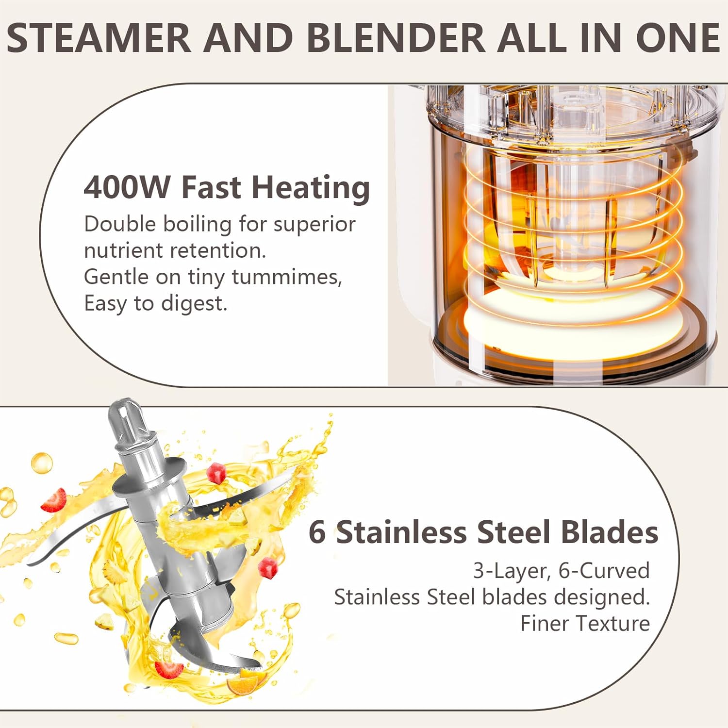 9-in-1 Baby Food Maker: Glass  - Baby Food Maker And Steamer avis et prix