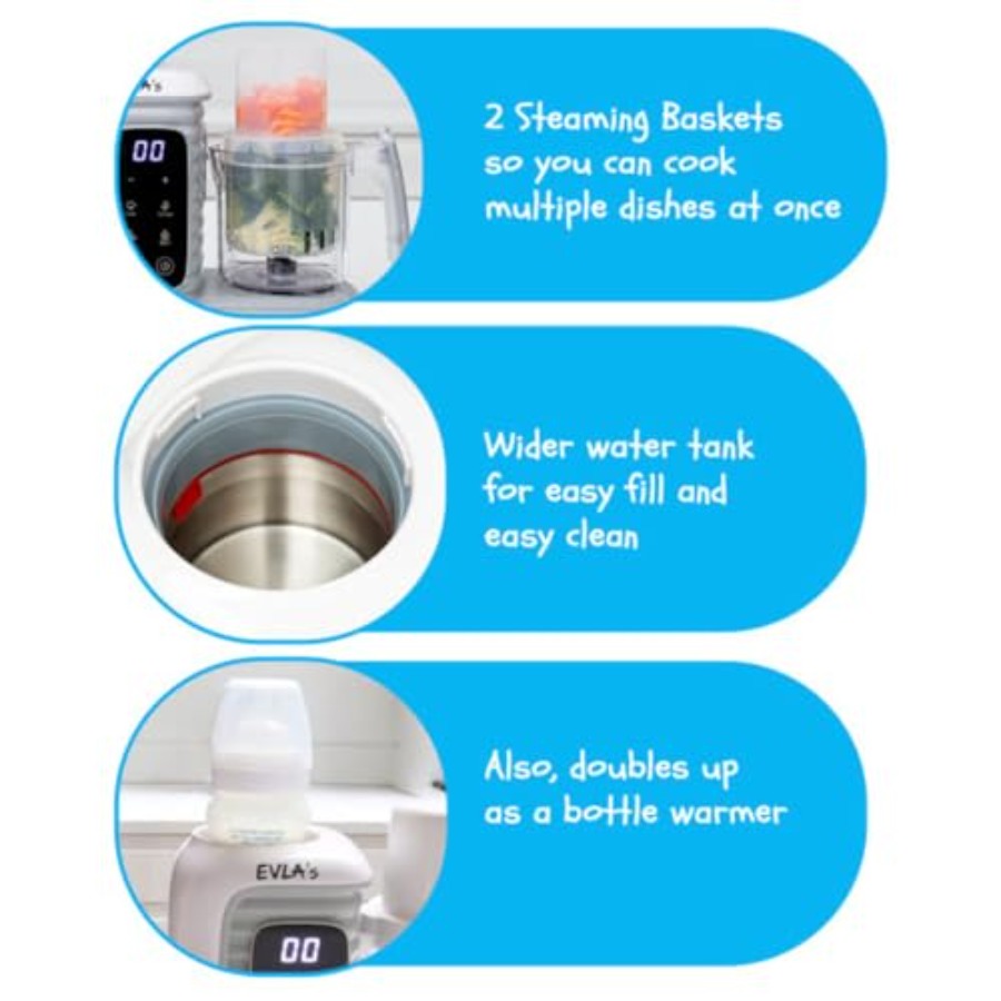 Double Baby Food Maker with 2  - Baby Food Maker And Steamer avis et prix