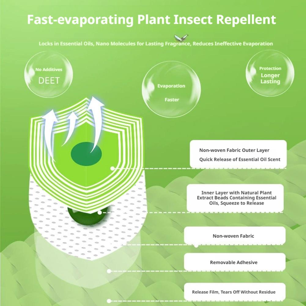 10PCS Anti-Mosquito Patch Plan - Baby Food Oil avis et prix