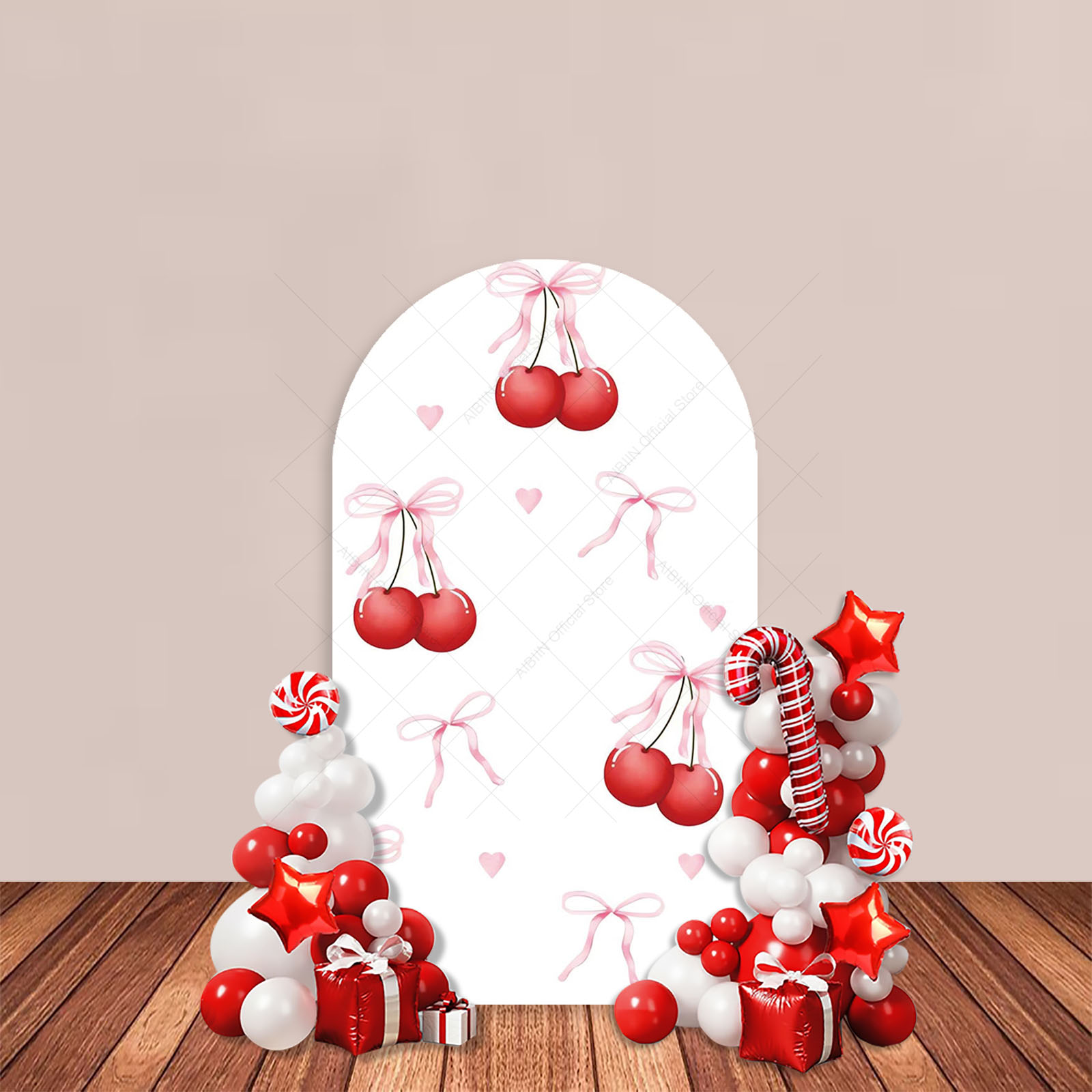 Cherry Bow Merry Christmas Arc - Baby Xmas Food avis et prix