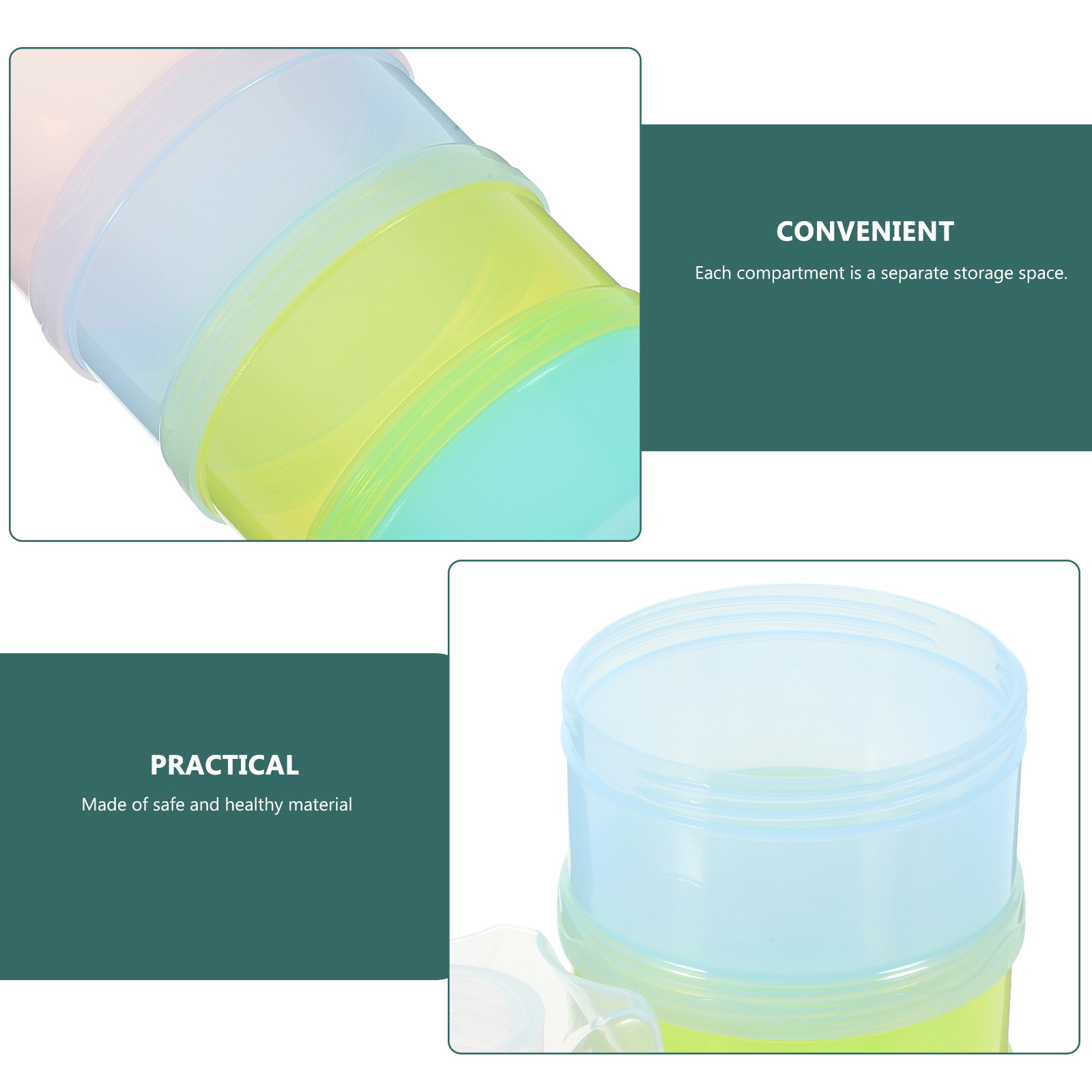 4 Layers Baby Milk Powder Cont - Snack Container Travel avis et prix
