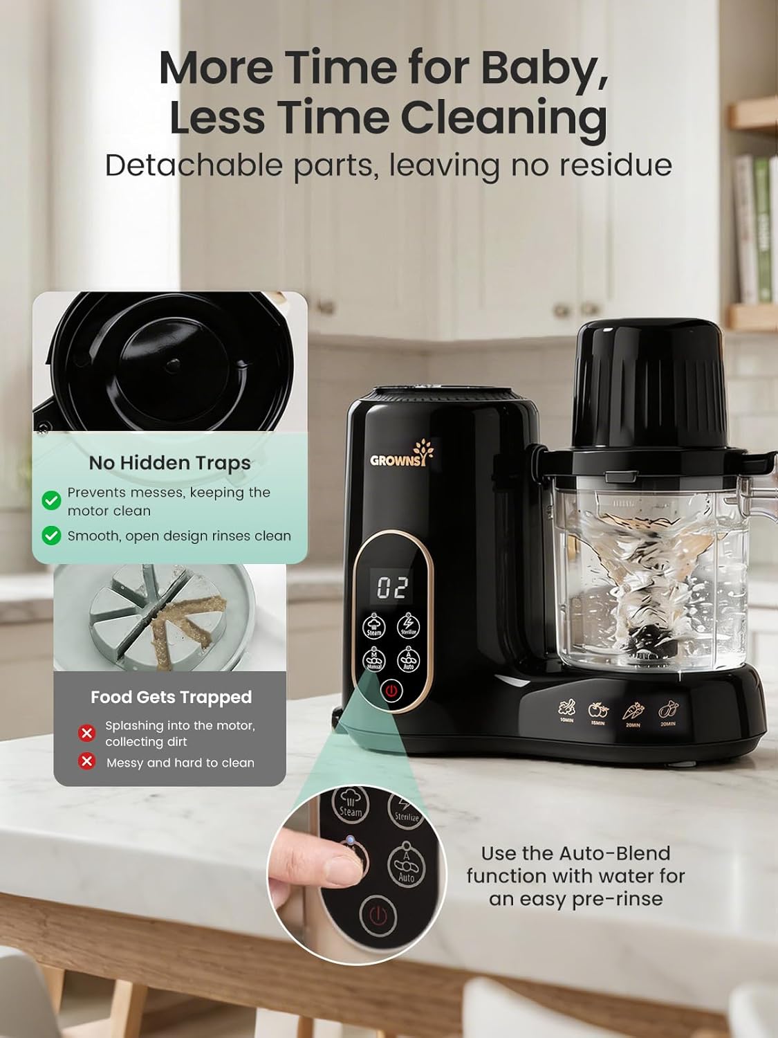 Baby Food Maker with Dual-Laye - Baby Food Maker And Steamer avis et prix