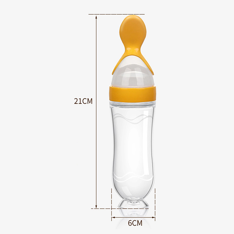 Squeezing Feeding Bottle Silic - Baby Food Zone avis et prix