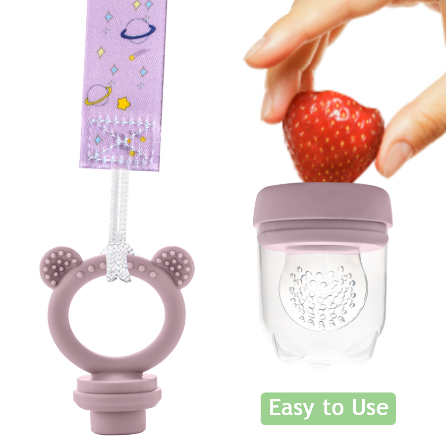Silicone Baby Teether Fruit Fe - Baby Food For 6 Months avis et prix