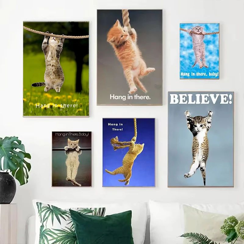 Hang In There Baby Cute Cat Yo - Baby Food Oil avis et prix