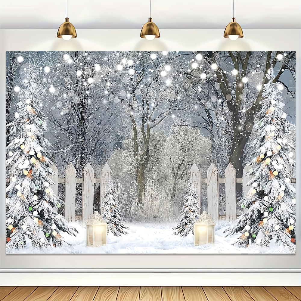 Winter Snow Scenery Backdrop X - Baby Xmas Food avis et prix