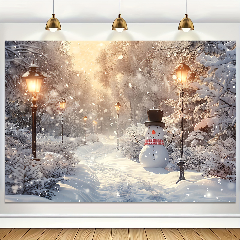 Winter Snow Scenery Backdrop X - Baby Xmas Food avis et prix