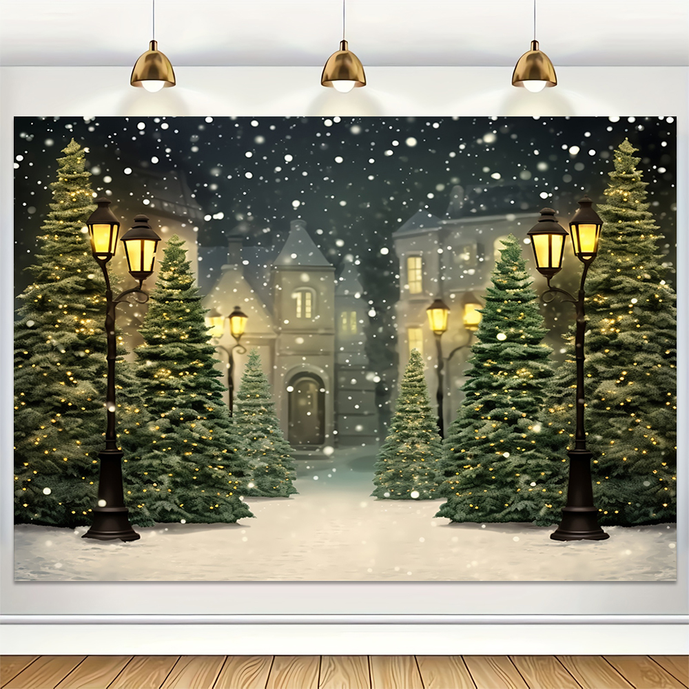 Winter Snow Scenery Backdrop X - Baby Xmas Food avis et prix