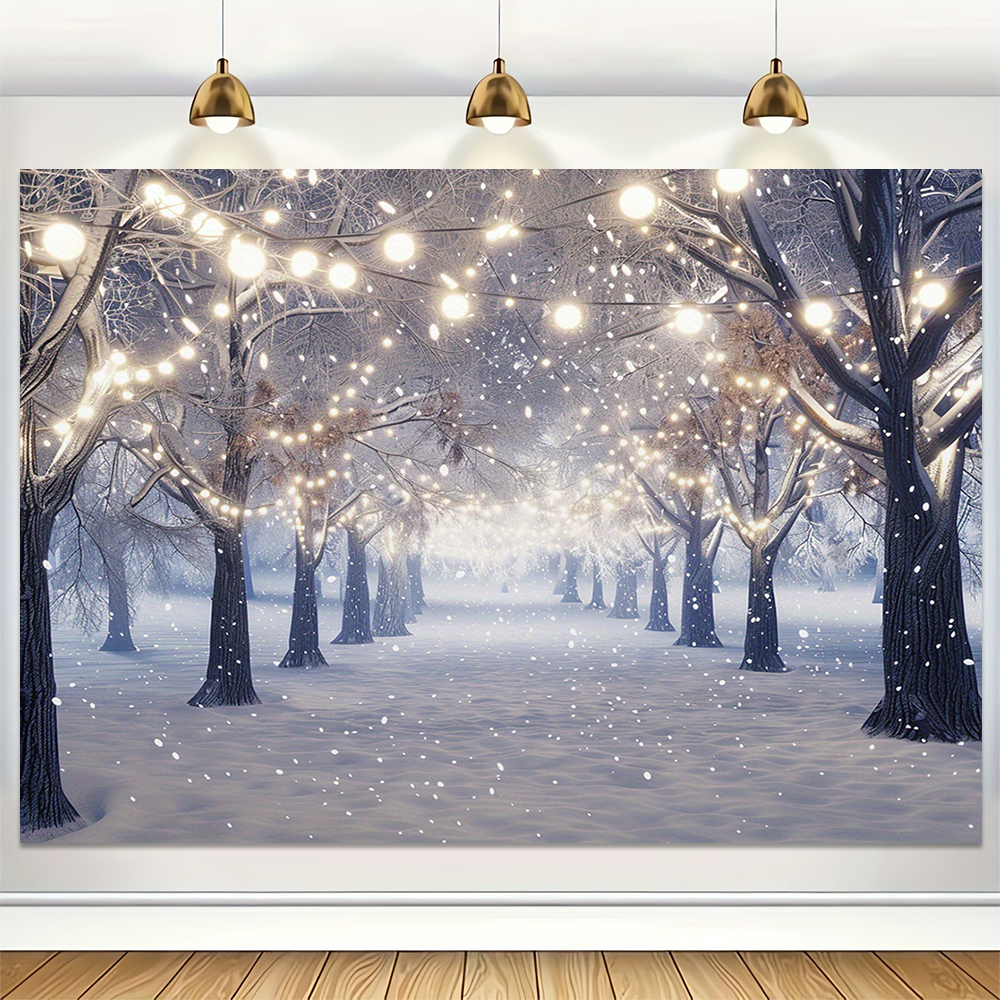 Winter Snow Scenery Backdrop X - Baby Xmas Food avis et prix