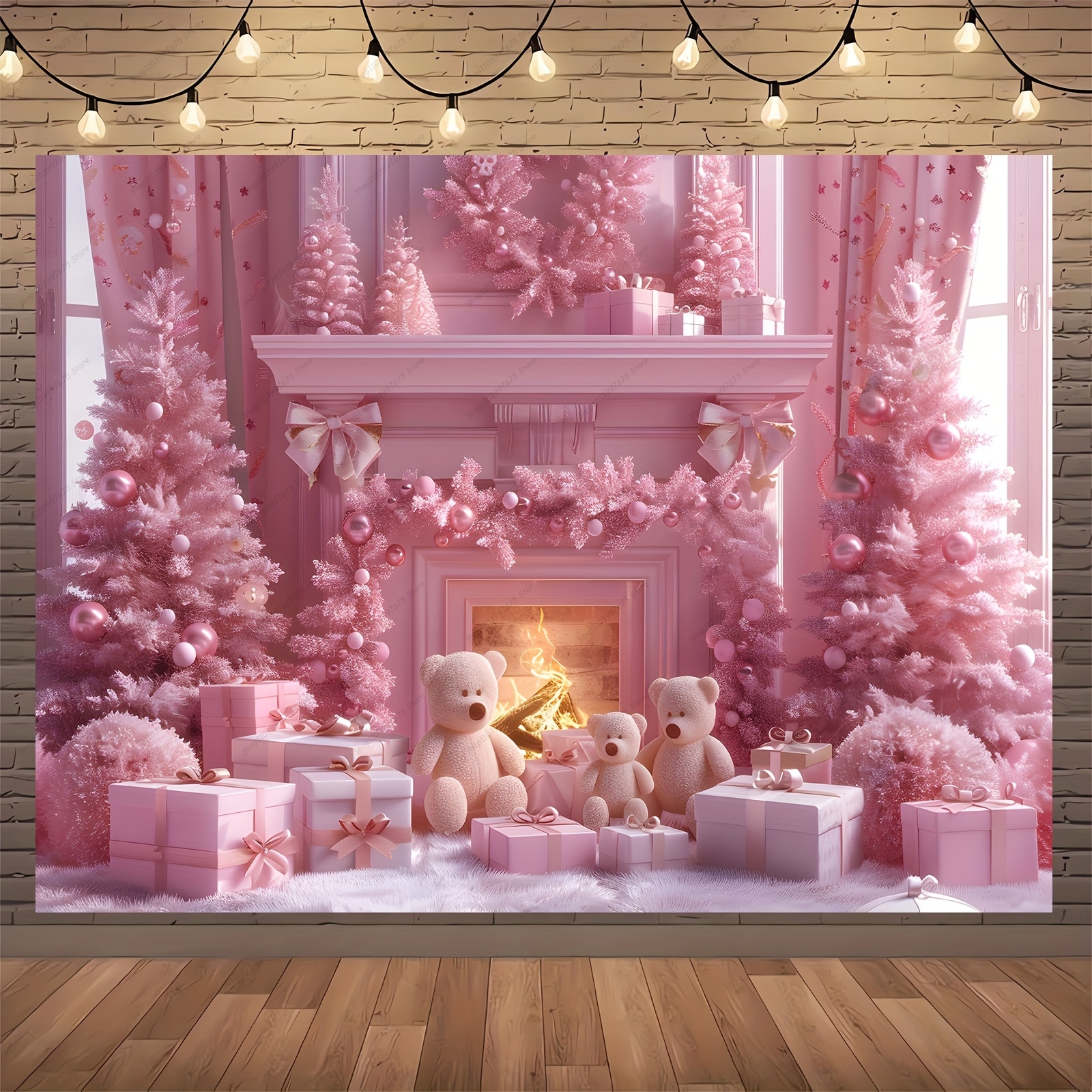 Pink Christmas Photography Bac - Baby Xmas Food avis et prix