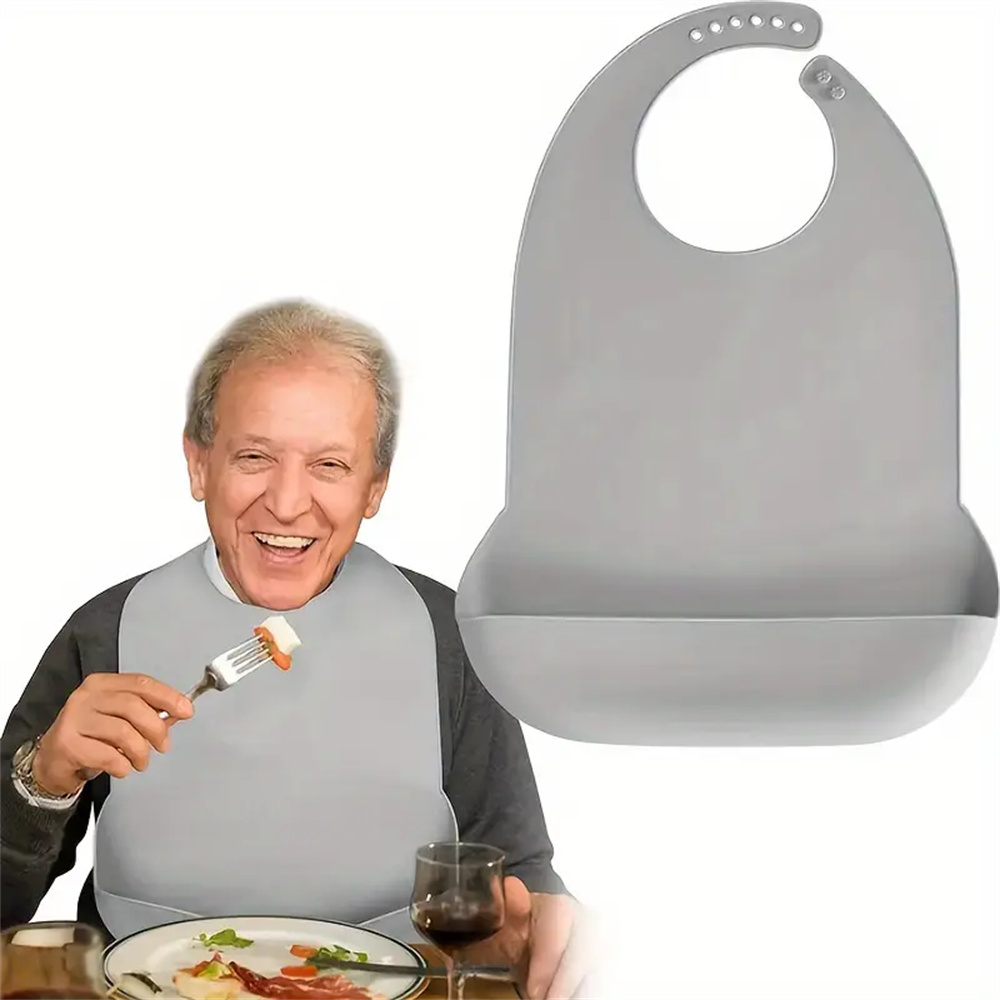 Large Silicone Adult Bibs Wate - Baby Food Eating avis et prix