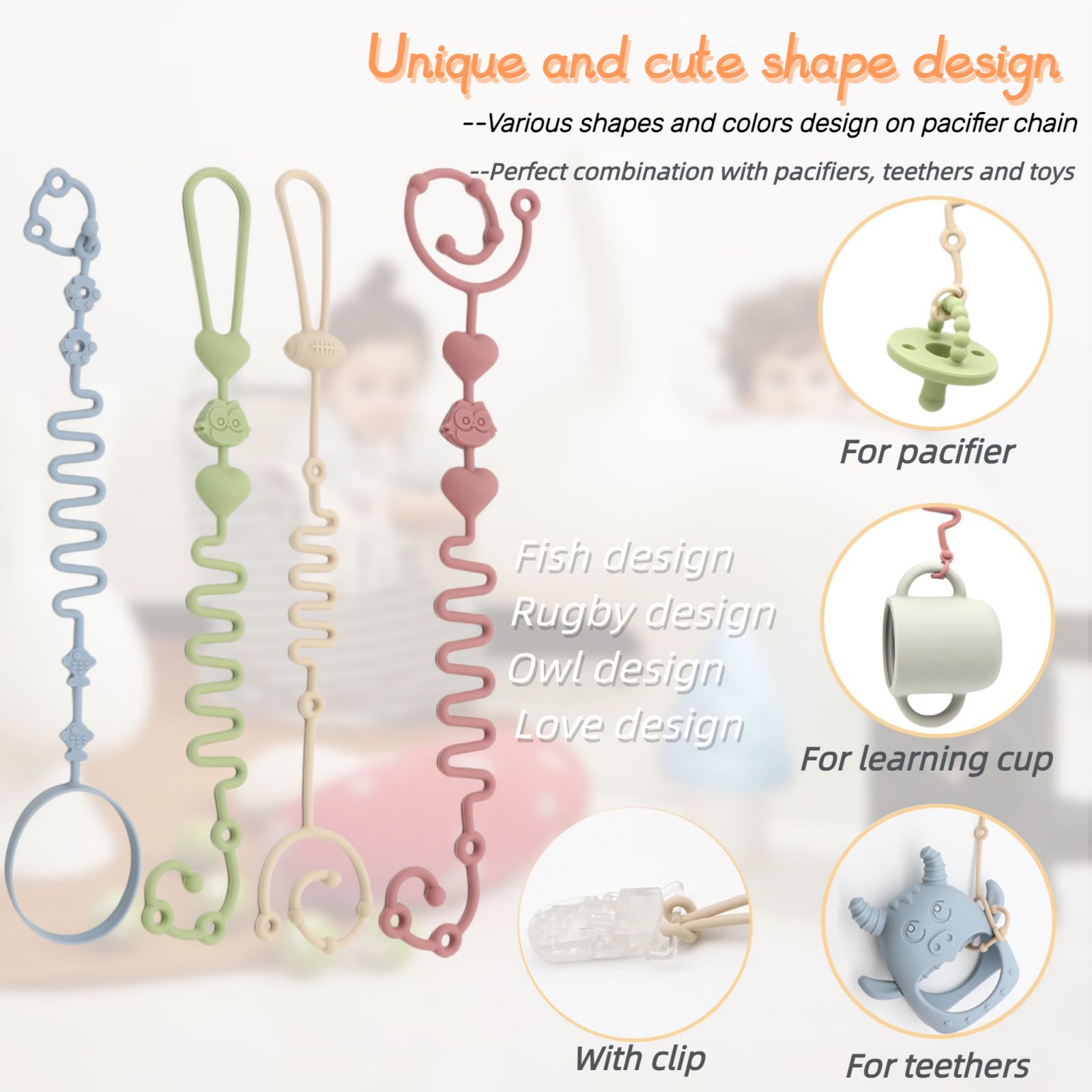 4-Piece Pack - Baby Toy Straps - Baby Food Bottle avis et prix