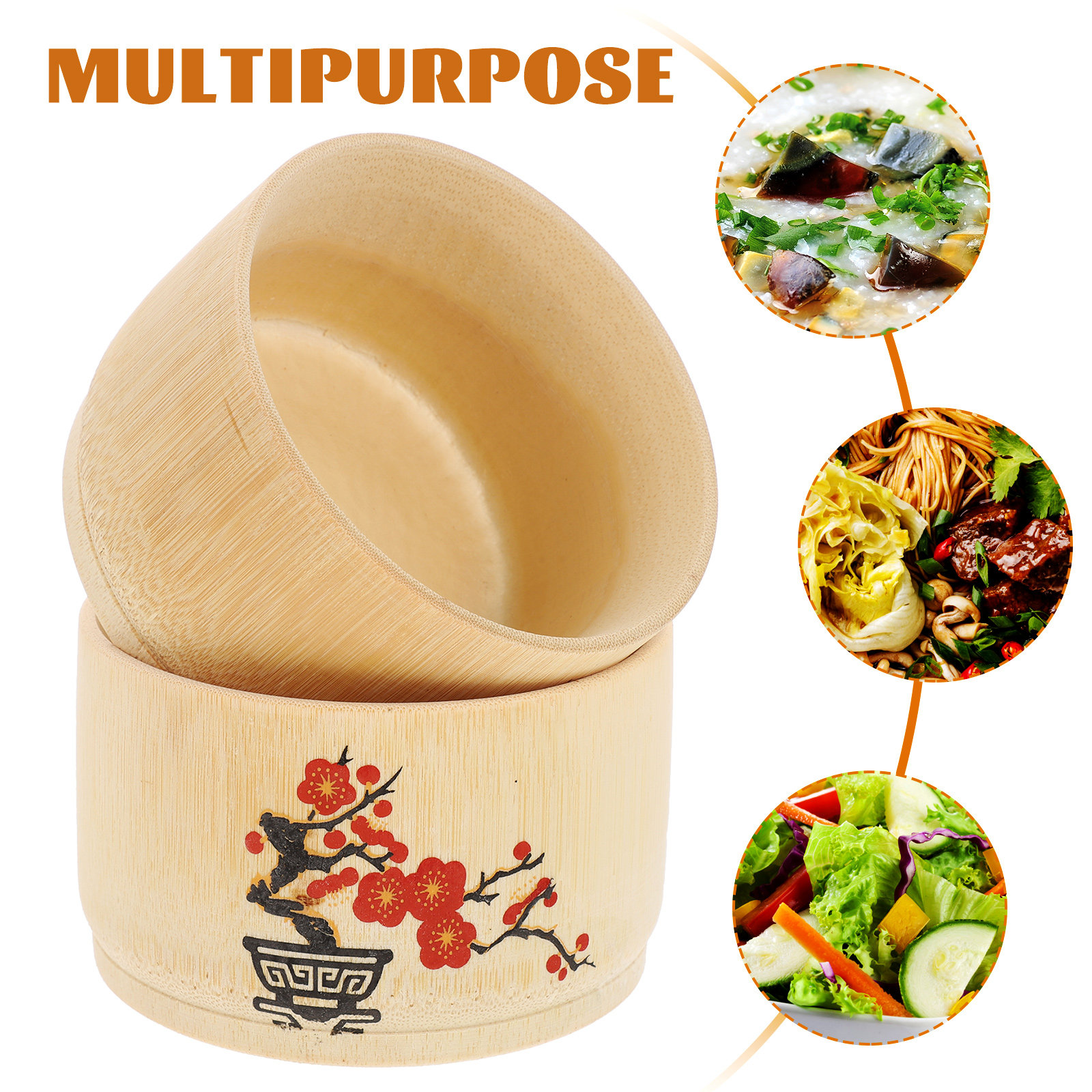 2Pcs Bamboo Food Bowl Sturdy W - Baby Food Eating avis et prix