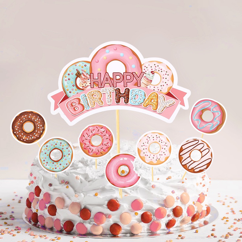 Donut Theme Birthday Cake Topp - Baby Food Weaning avis et prix