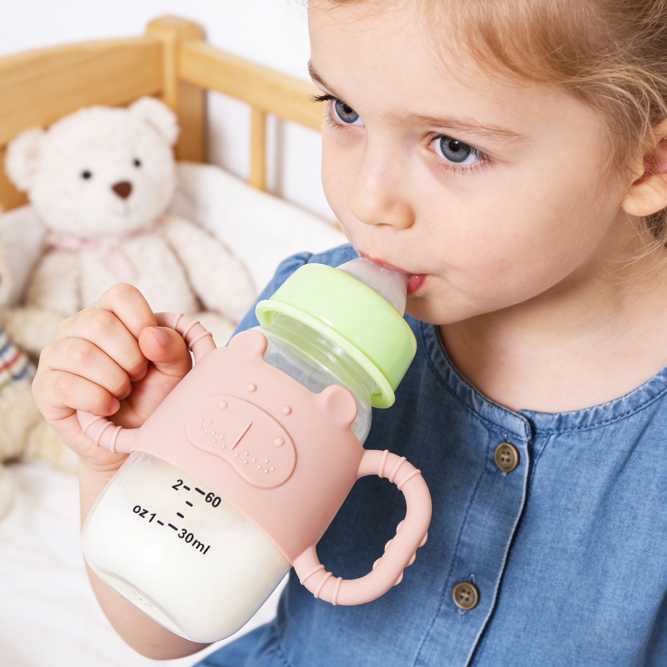 1pcs Silicone Baby Bottle Hand - Baby Food Bottle avis et prix