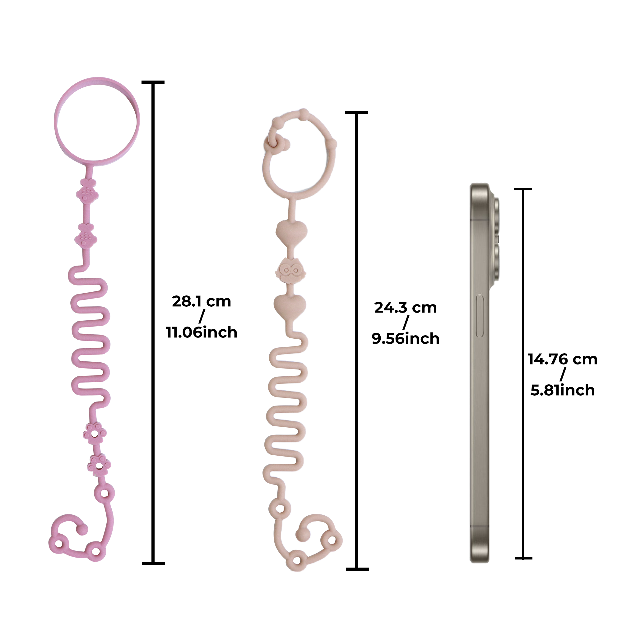 4PCS Baby Pacifier Chain with  - Baby Food Bottle avis et prix