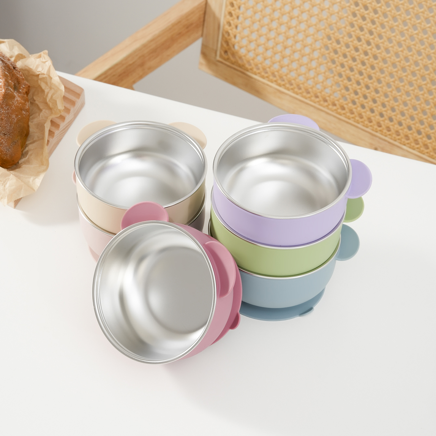 1PC Removable Silicone Stainle - Baby Food Weaning avis et prix