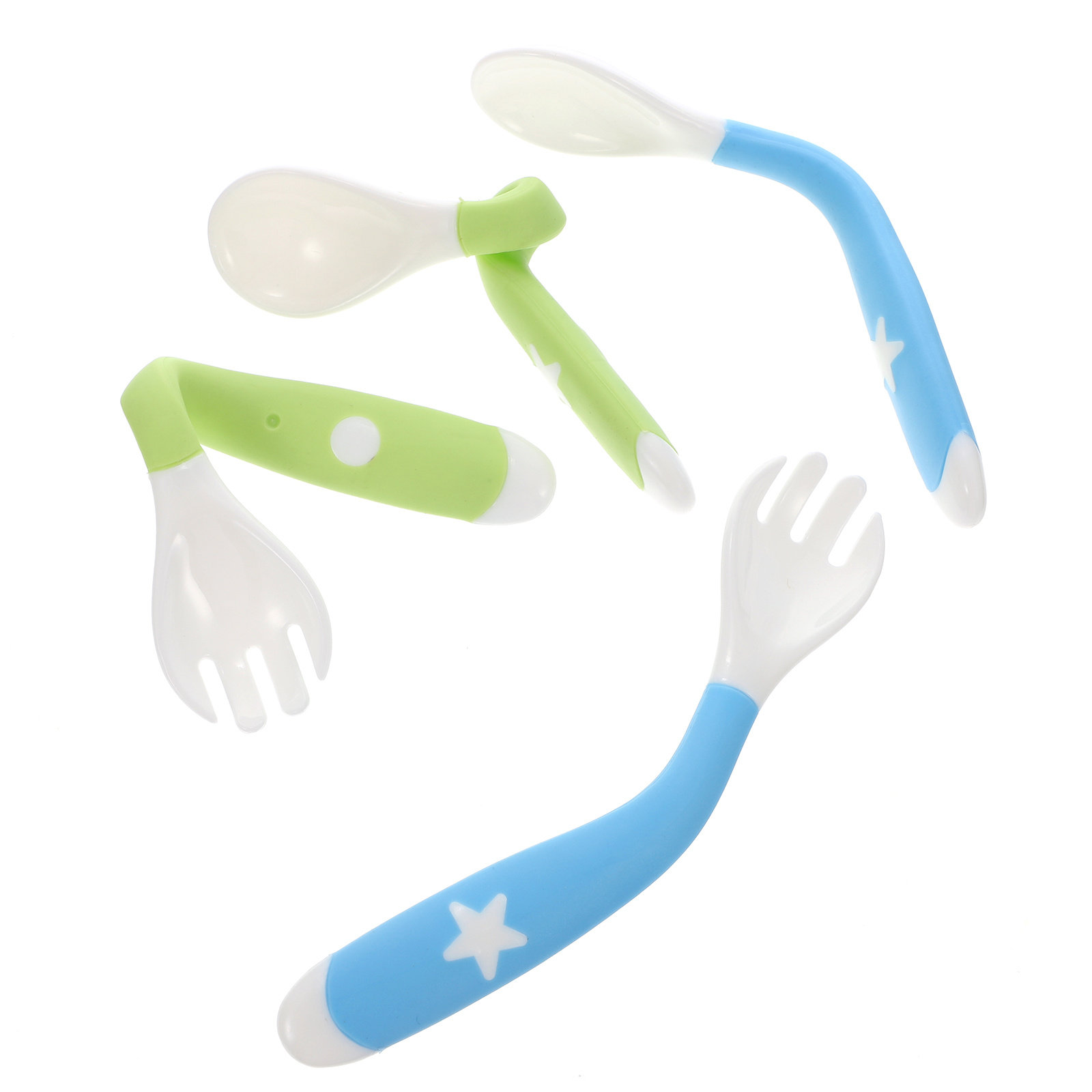 4Pcs Baby Spoon and Fork Set F - Baby Food Weaning avis et prix