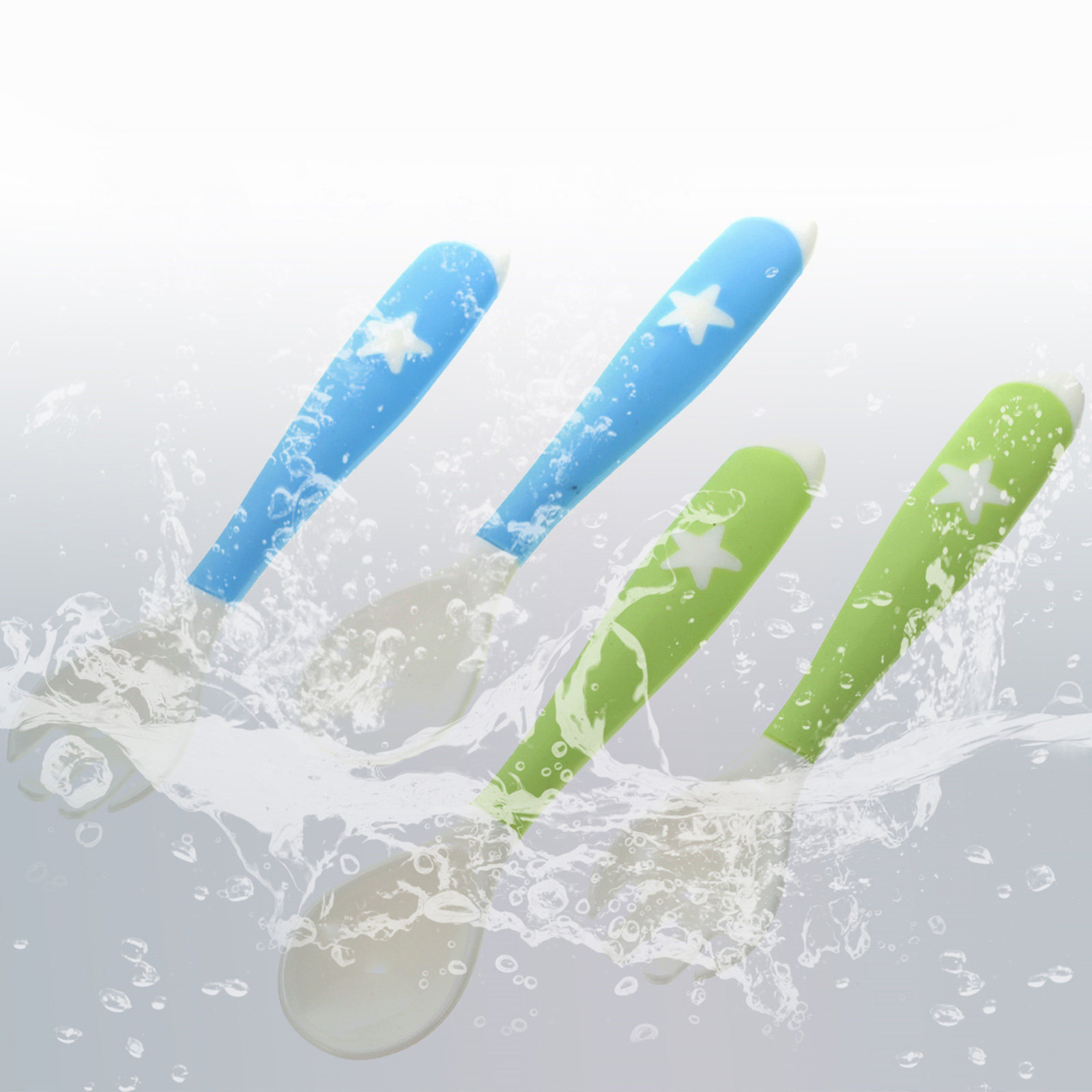 4Pcs Baby Spoon and Fork Set F - Baby Food Weaning avis et prix
