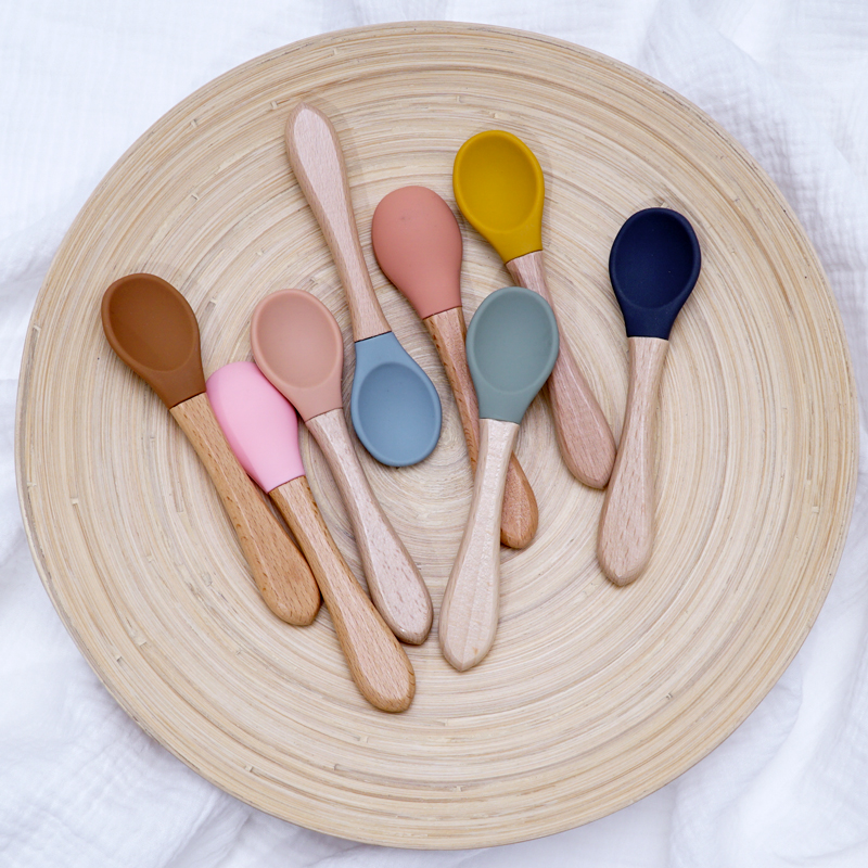 Feeding Wooden Handle Silicone - Baby Food Eating avis et prix