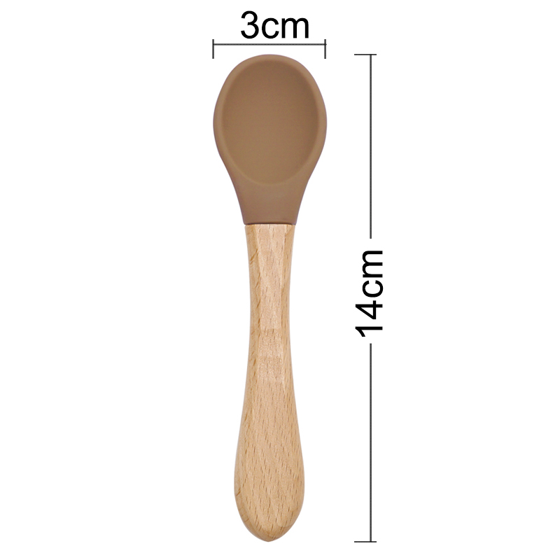 Feeding Wooden Handle Silicone - Baby Food Eating avis et prix