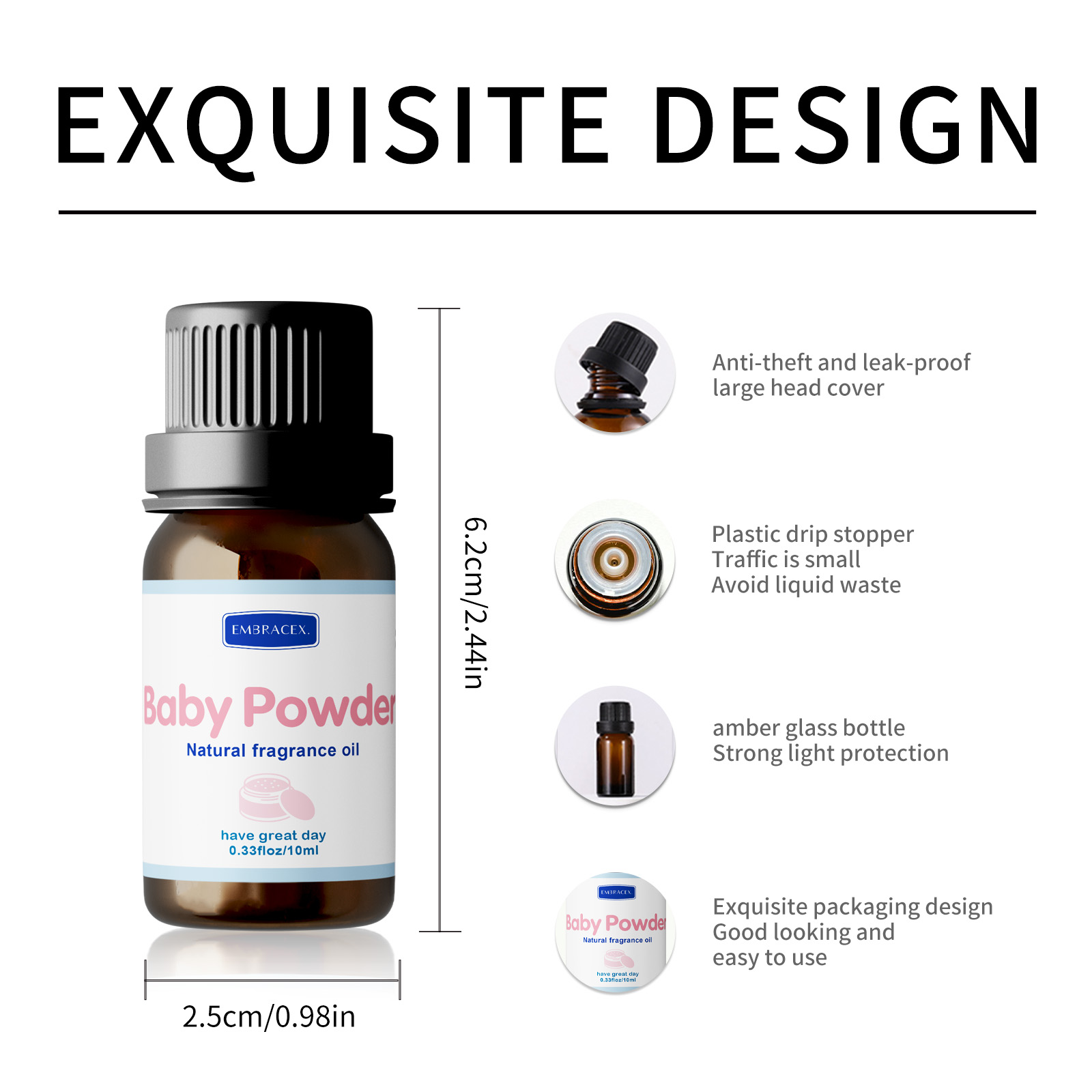 10ml Baby Powder Essential Oil - Baby Food Oil avis et prix