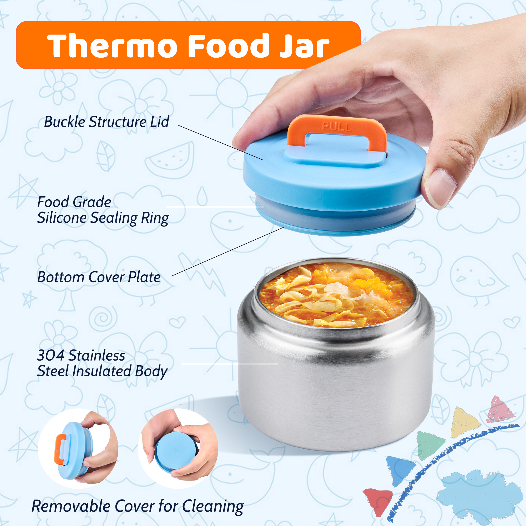Bento Lunch Box for Kids with  - Baby Food Storage avis et prix