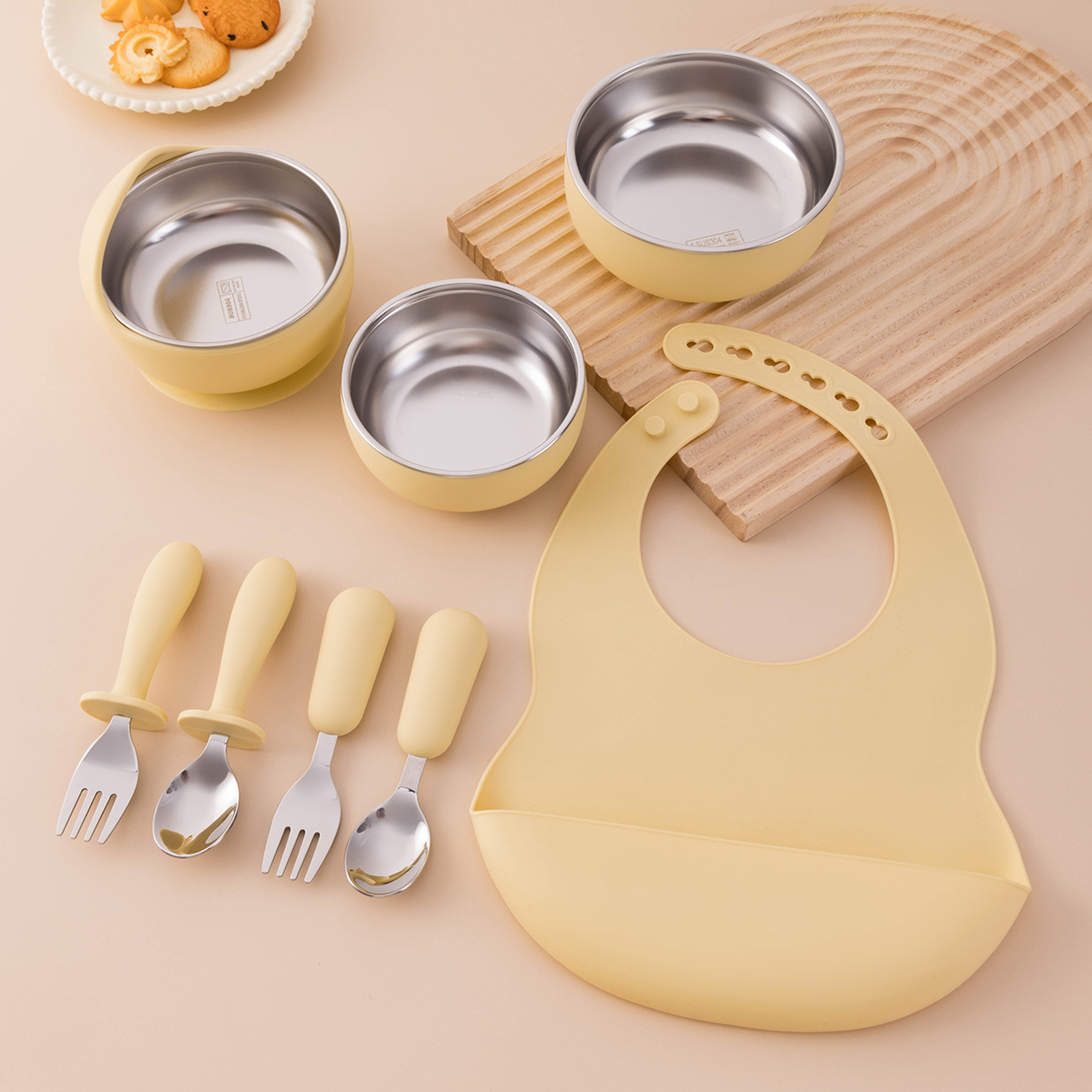 8PCS Baby Feeding Set Stainles - Baby Food Weaning avis et prix